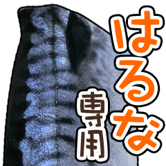 I am haruna "mackerel" sticker