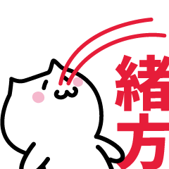 LAST NAME Sticker OGATA!!!
