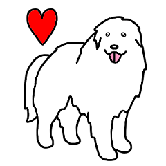 Dog Stamp Great Pyrenees
