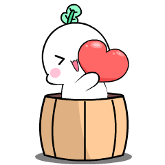 Cute turnip 3 (ID) : Animated