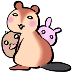 Rabbit-mole-beaver Sticker