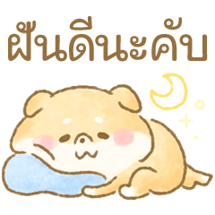 Polite language of Kawaii dog(thai)