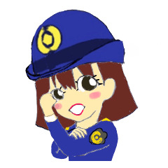 Uniform girls by police