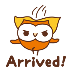 Happy OWL Hoo_Moving sticker_English