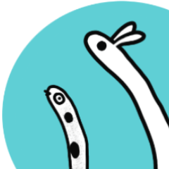 Cute spotted garden eel rabbit sticker