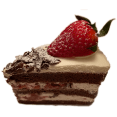 STRAWBERRY CHOCOLATE CAKE STICKERS 1
