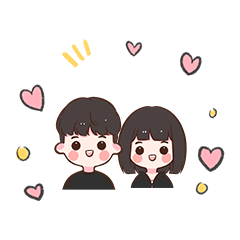 The daily stickers of couple