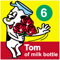 Tom of milk bottle 6