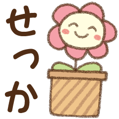 [せっか]✿朝昼晩に使える名前スタンプ