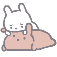 everyday pink rabbit! – LINE stickers | LINE STORE