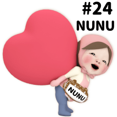 Pink Towel #24 [nunu_eu] Name Sticker