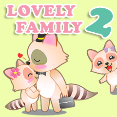 Happy raccoon family(2)