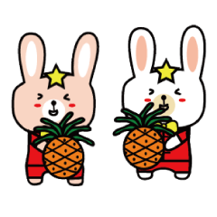 doctor rabbit & star rabbit happy day 2