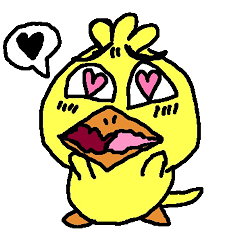 Expressive chick  sticker