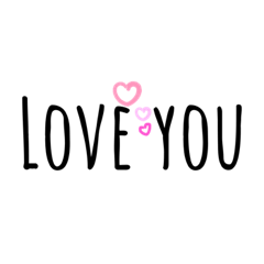 「你的貼圖」可愛英文字體！