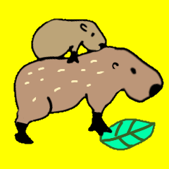 Capybara seikatu animation sticker