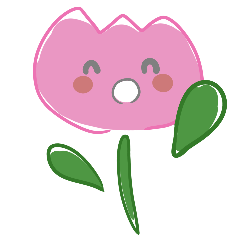 honest pink tulip