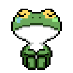 pixel sticker daily frog kaeru 2