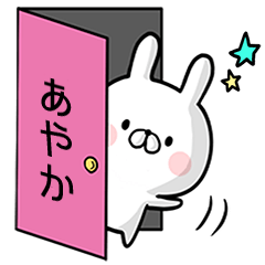 Ayaka's rabbit stickers