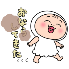Oshime-chan's sticker "toddler's reply"