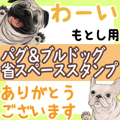 Motoshi Pug & Bulldog Space saving
