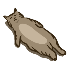 爛泥貓咪－躺巾