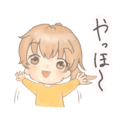 明るい女の子！の毎日使えるスタンプ修正版