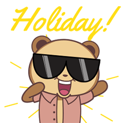 Brown Panda - Holiday!