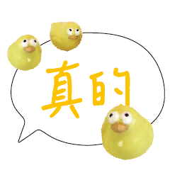 可愛鳥雞鴨卡通常用大字對話102