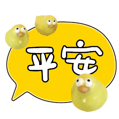 可愛鳥雞鴨卡通常用大字對話114
