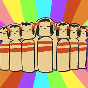 Kokeshi doll to talk
