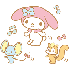 背景が動く マイメロディ - LINE スタンプ LINE STORE