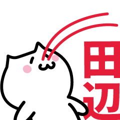 LAST NAME Sticker TANABE !!!