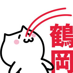 LAST NAME Sticker TSURUOKA !!!