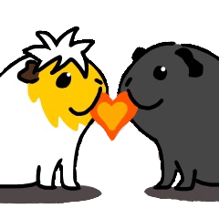 Guinea pig and animal friends sticker
