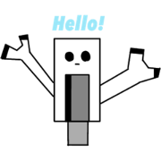 Happy robot stamp