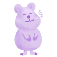 Purple cutie and its friends