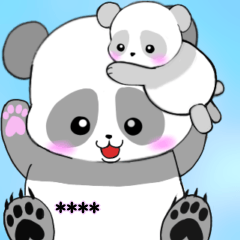 panda family custom sticker