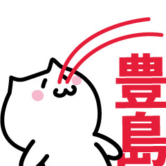 LAST NAME Sticker TOYOSHIMA !!!