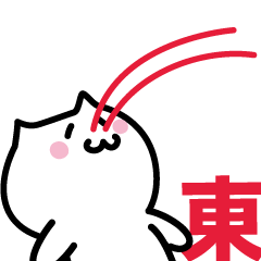 LAST NAME Sticker HIGASHI !!!