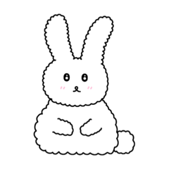 cutie rabbit stickers :-)