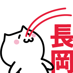 LAST NAME Sticker NAGAOKA !!!