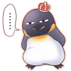 Strange king penguin