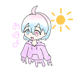 Girls stamp (purple)