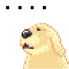 Golden Retriever zoning out