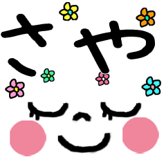Emoticons used by saya character Sticker