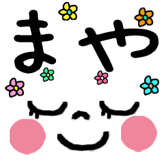 Emoticons used by maya character Sticker