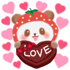 Love love sweet Strawberry panda