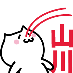 LAST NAME Sticker YAMAKAWA !!!