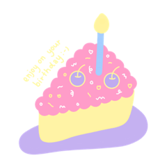 happy birthday sticker :-)